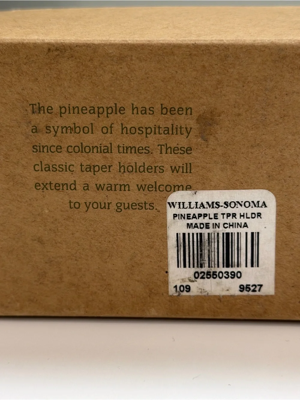 Williams Sonoma Pineapple Candle Holders Set of 4 Preppy Coastal Home Decor